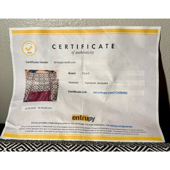 Coach Signature C Park Hobo Shoulder Bag Khaki Crimson F30341 - Picture 13 of 13